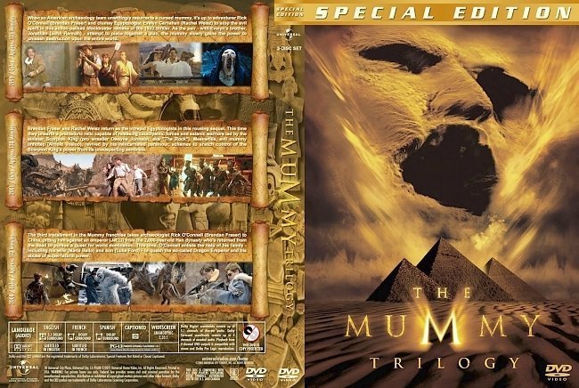 dvd cover The Mummy Trilogy version 1