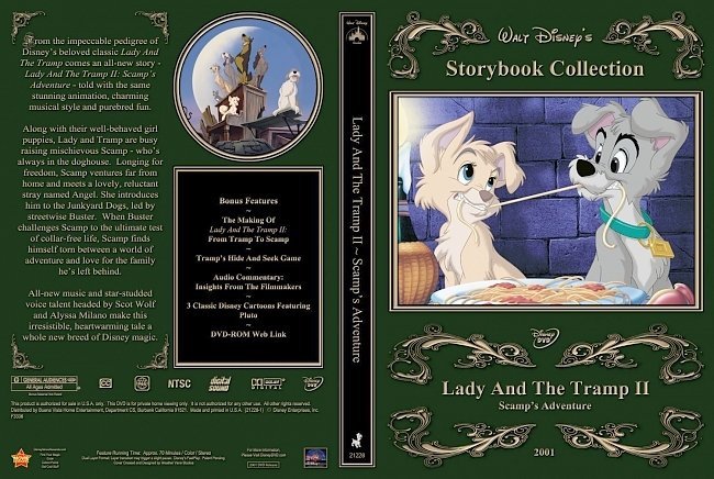 dvd cover Lady And The Tramp II Scamp's Adventure