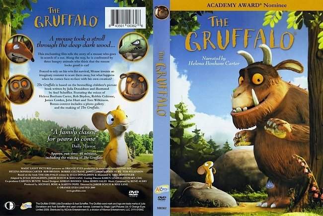 dvd cover The Gruffalo Jmann770