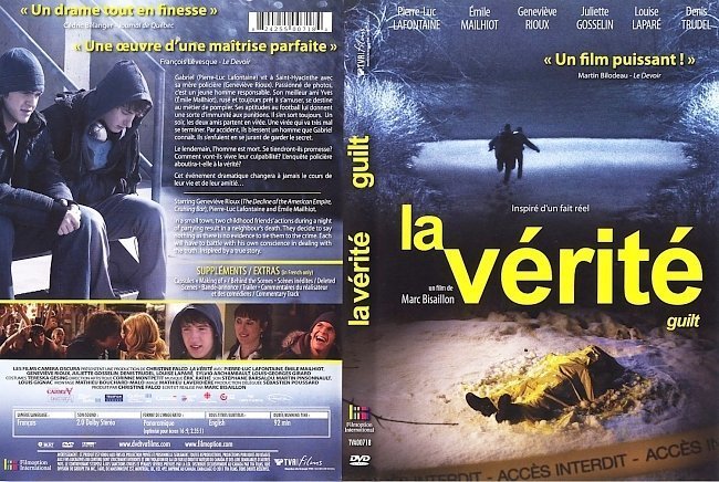 dvd cover La Verite Guilt