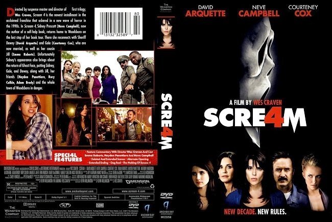 dvd cover Scream 4