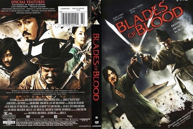 dvd cover Blades of Blood