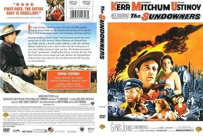 dvd cover The Sundowners (1960)