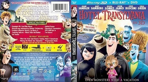 dvd cover Hotel Transylvania 3D