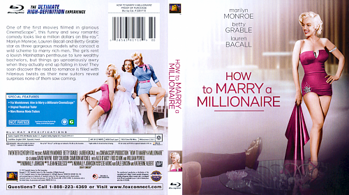dvd cover How To Marry A Millionaire