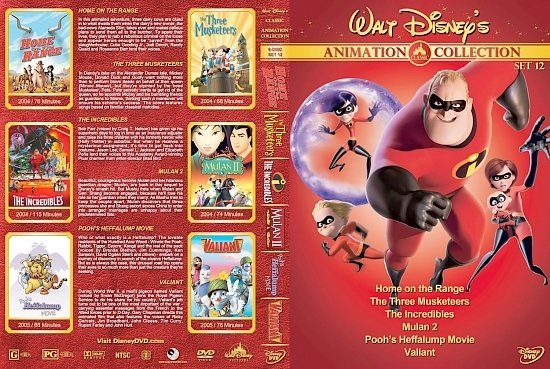 dvd cover Walt Disney's Classic Animation Collection Set 12