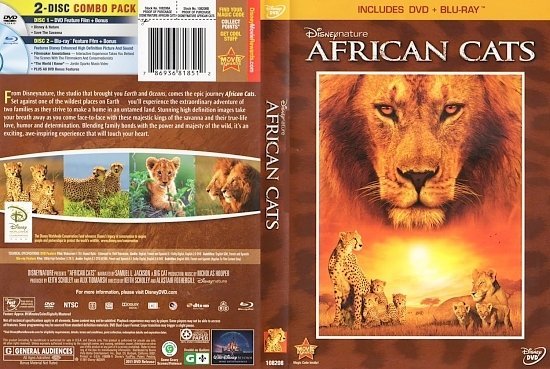 dvd cover Disneynature African Cats