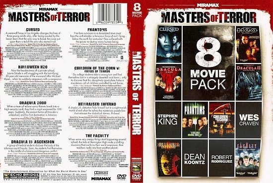 dvd cover Masters Of Horror