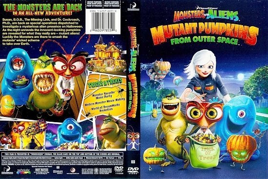 dvd cover Monsters Vs Aliens Mutant Pumpkins From Outer Space
