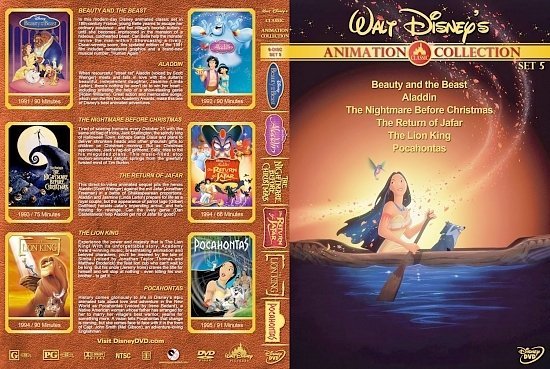 dvd cover Walt Disney's Classic Animation Collection Set 5