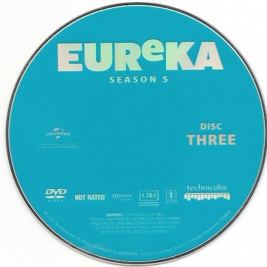 dvd cover Eureka: Season 5 R1