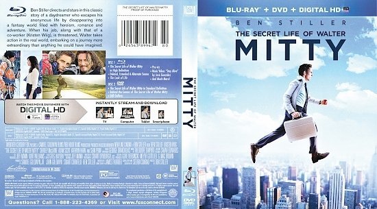 The Secret Life of Walter Mitty  R1 Blu-Ray 