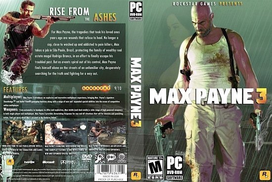 dvd cover Max Payne 3