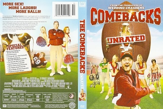 dvd cover The Comebacks (2007) WS UNRATED R1