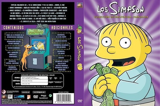 dvd cover The Simpsons: Season 13 (Spanish) - Front