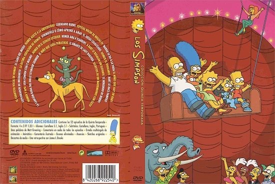 dvd cover The Simpsons: Season 5 (Spanish)