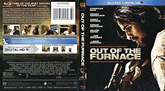 Out of the Furnace  R1 Blu-Ray 