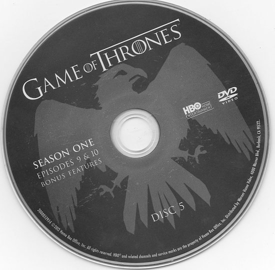 dvd cover Game Of Thrones: Season 1 (2011) R1