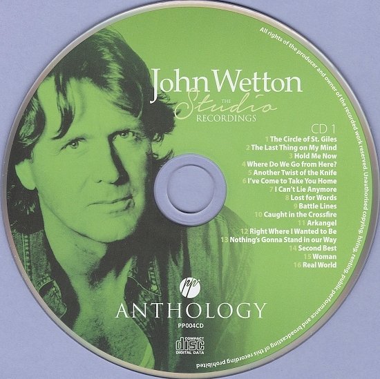 dvd cover John Wetton - The Studio Recordings Anthology Vol.01