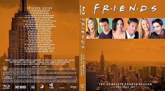 dvd cover Friends The Complete Fourth Season