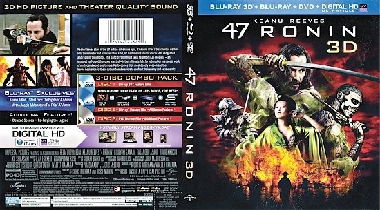 dvd cover 47 Ronin 3D R1 Blu-Ray