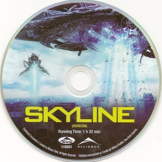 dvd cover Skyline (2010) WS R1