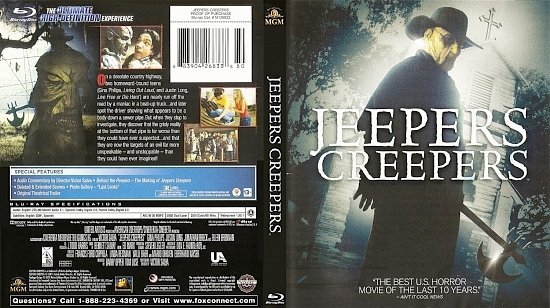 dvd cover Jeepers Creepers