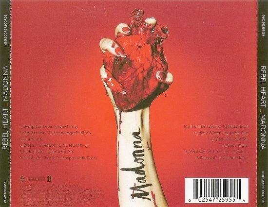 dvd cover Madonna - Rebel Heart (Deluxe Edition)