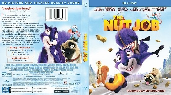 dvd cover The Nut Job R1 Blu-Ray