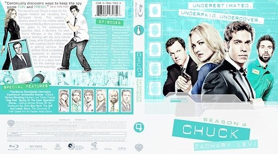 dvd cover Chuck Season 4