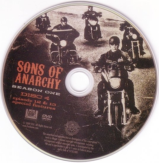 dvd cover Sons Of Anarchy: Season 1 R1