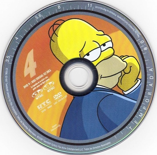 dvd cover The Simpsons: Season 8 (Spanish)