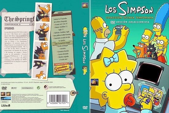 dvd cover The Simpsons: Season 8 (Spanish)