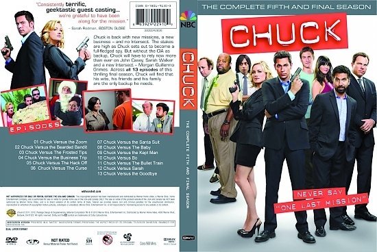 dvd cover Chuck: Season 5 (2011) R1 CUSTOM