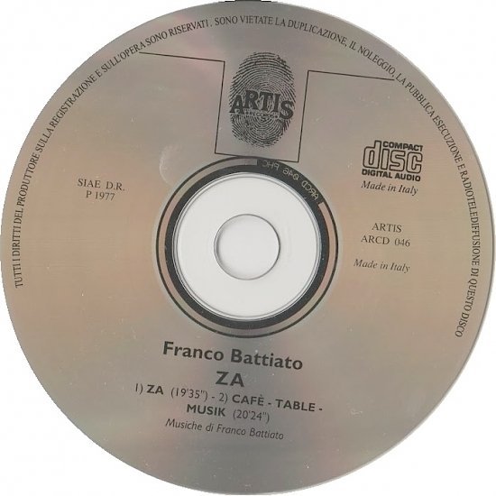 Franco Battiato – ZA (1998) 