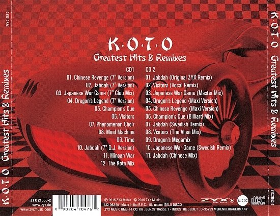 dvd cover Koto - Greatest Hits & Remixes