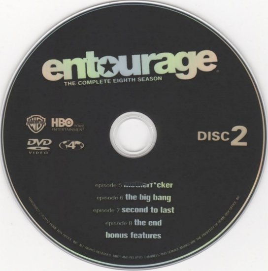 dvd cover Entourage: The Complete Eighth Season R4