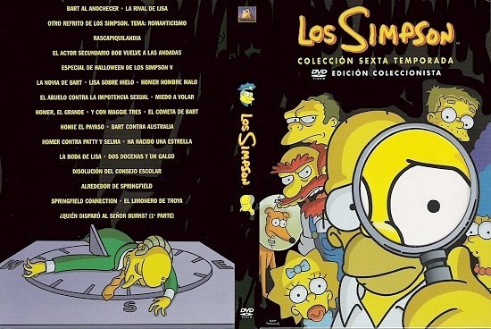 dvd cover The Simpsons: Season 6 (Spanish)