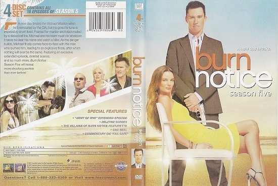 dvd cover Burn Notice: Season 5 (2011) R1