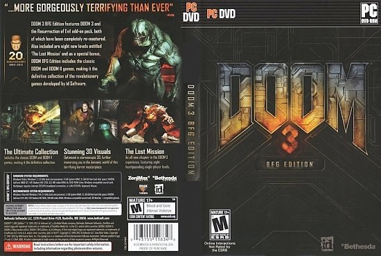 dvd cover Doom 3 BFG Edition