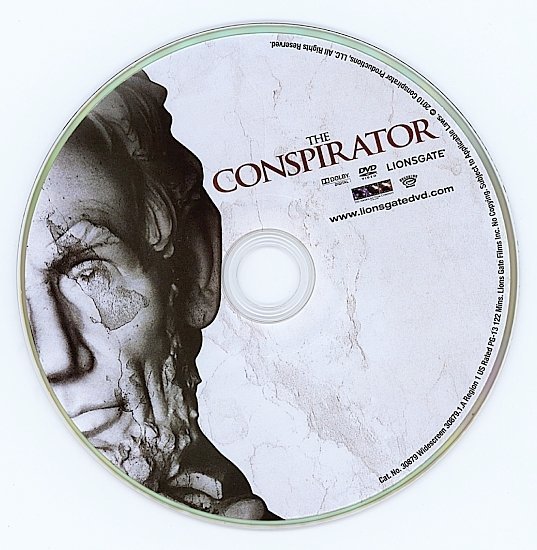 dvd cover The Conspirator (2010) WS R1