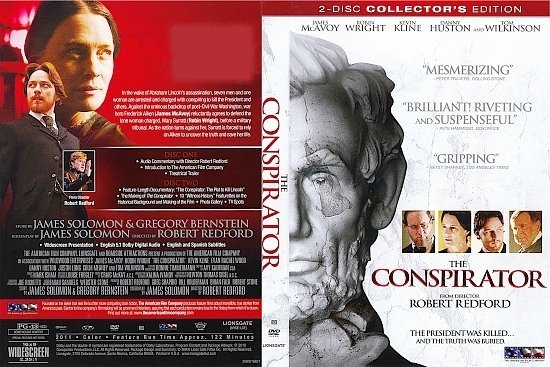 dvd cover The Conspirator (2010) WS R1