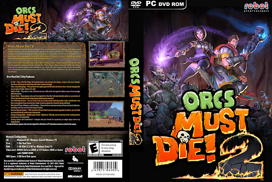 dvd cover Orcs Must Die 2