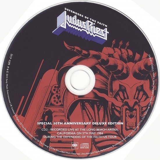 dvd cover Judas Priest - Defenders Of The Faith