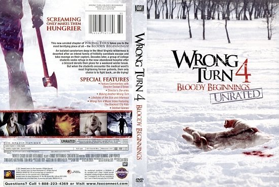 dvd cover Wrong Turn 4 Bloody Beginnings