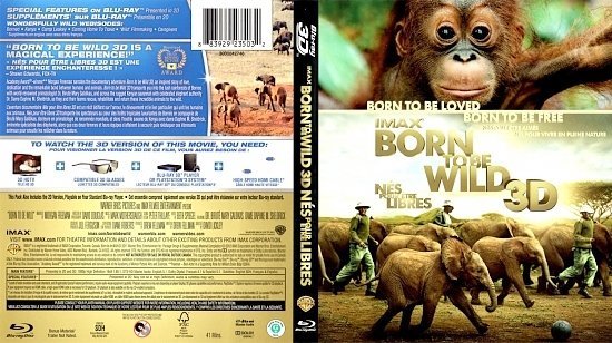 dvd cover IMAX Born To Be Wild 3D Canadian r1 Bluray