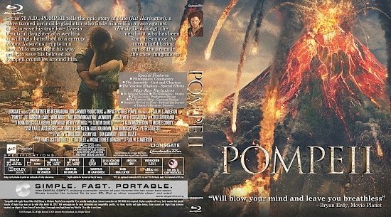 dvd cover Pompeii R0 Custom Blu-Ray