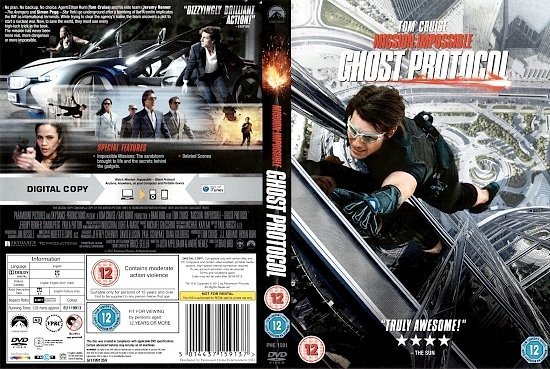 dvd cover Mission: Impossible - Ghost Protocol (2011) R2