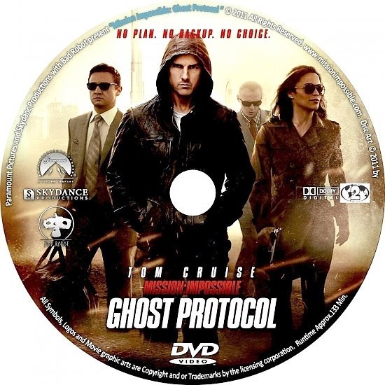 dvd cover Mission: Impossible - Ghost Protocol (2011) R2