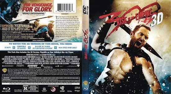 dvd cover 300: Rise of an Empire R1 Blu-Ray